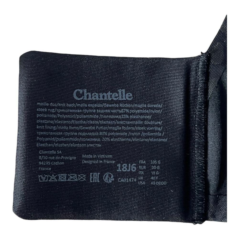 Chantelle Bra 18J6 Comfort Chic back smoothing t-shirt black 40DDDD 40G - Picture 5 of 6